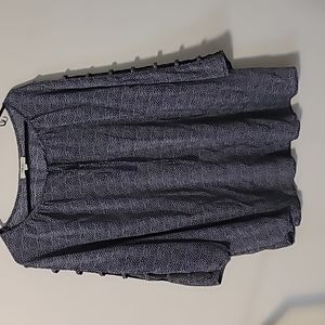 Como Blu Ladder Sleeve Top 3x